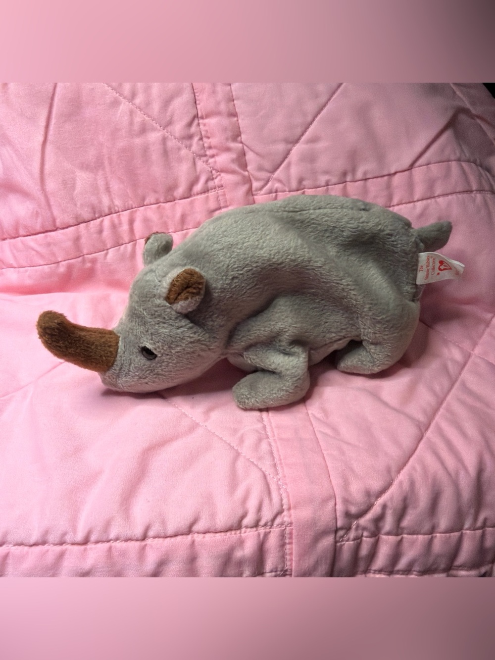 Ty Beanie Baby Spike The Rhinoceros